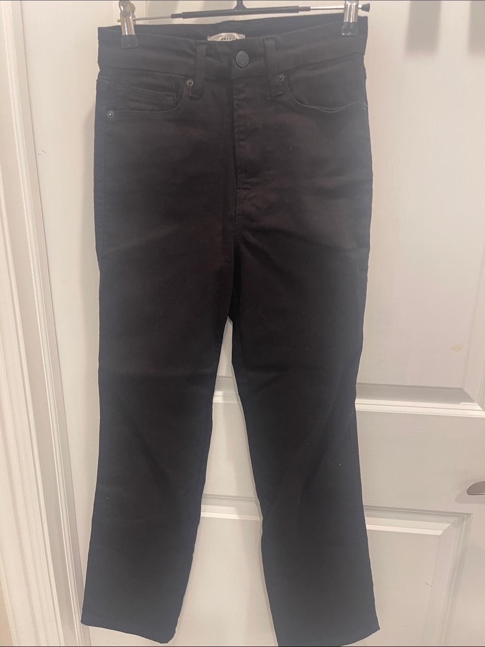 Good American Black Straight Jeans